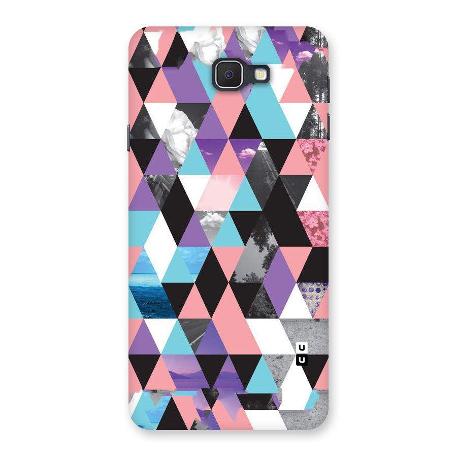 Abstract Splash Triangles Back Case for Samsung Galaxy J7 Prime