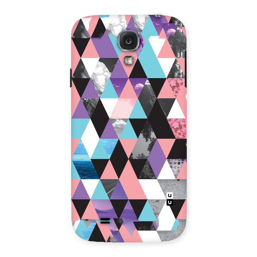 Abstract Splash Triangles Back Case for Samsung Galaxy S4