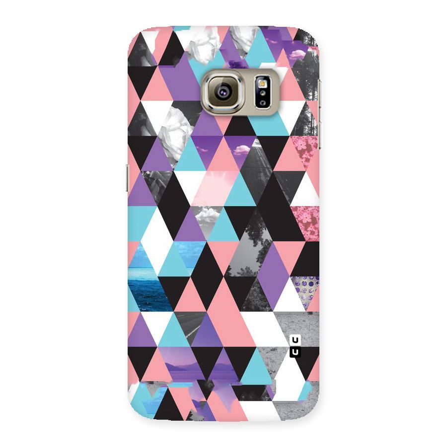 Abstract Splash Triangles Back Case for Samsung Galaxy S6 Edge