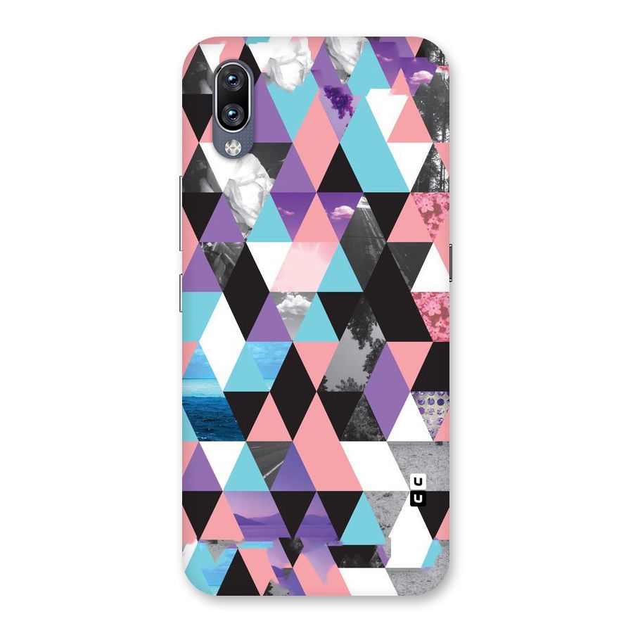 Abstract Splash Triangles Back Case for Vivo NEX