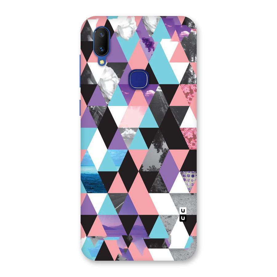 Abstract Splash Triangles Back Case for Vivo V11