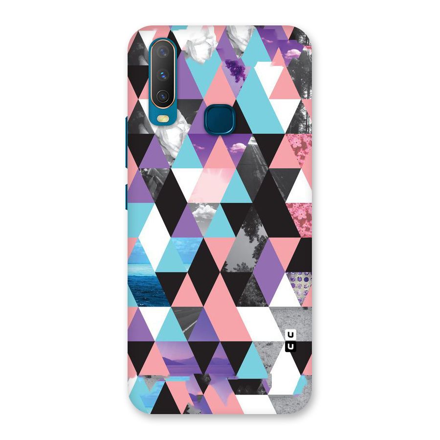 Abstract Splash Triangles Back Case for Vivo Y11