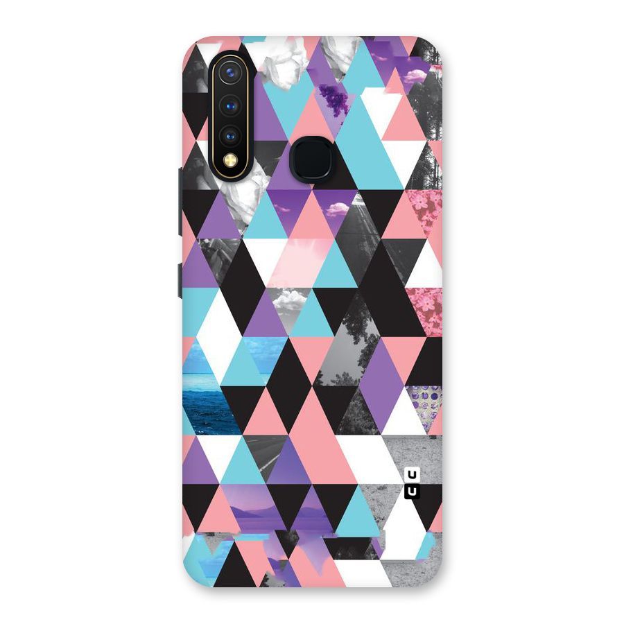 Abstract Splash Triangles Back Case for Vivo Y19