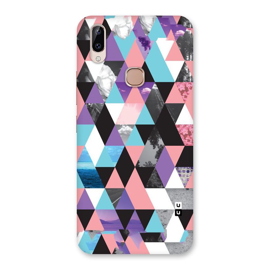Abstract Splash Triangles Back Case for Vivo Y83 Pro