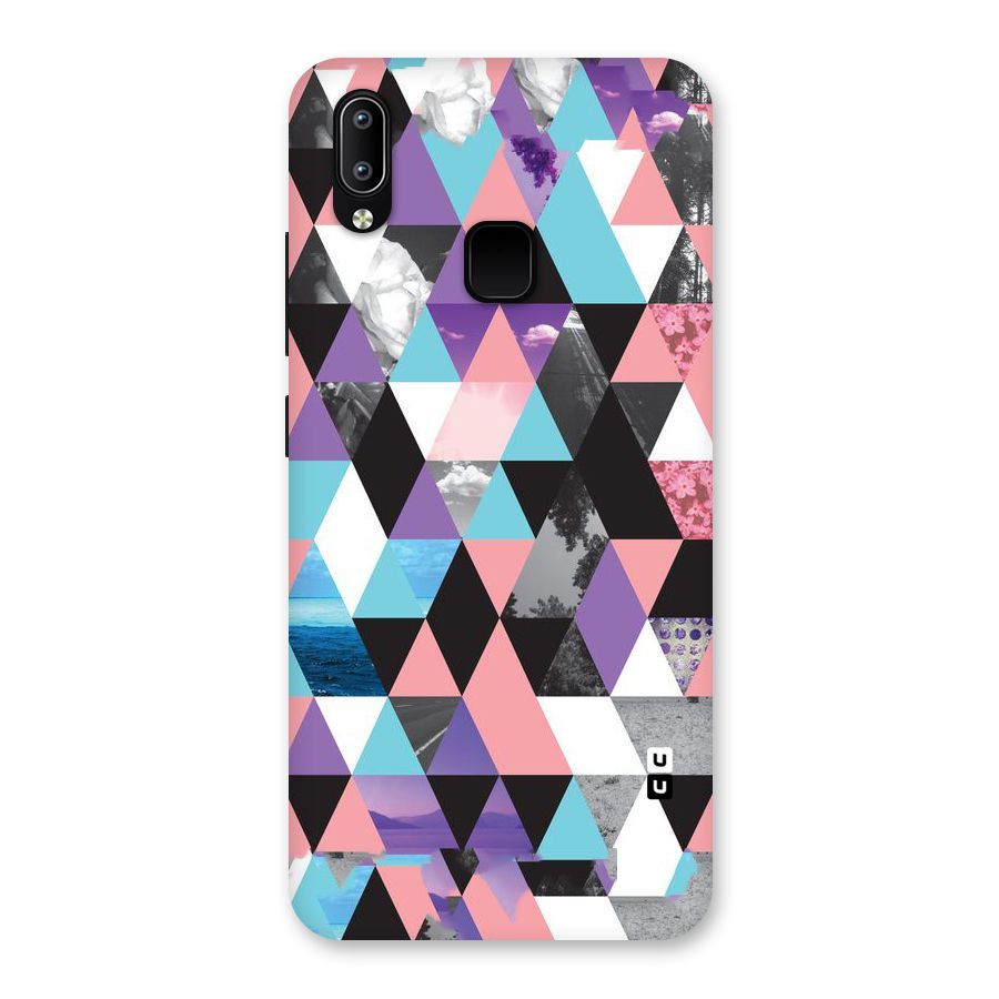 Abstract Splash Triangles Back Case for Vivo Y93