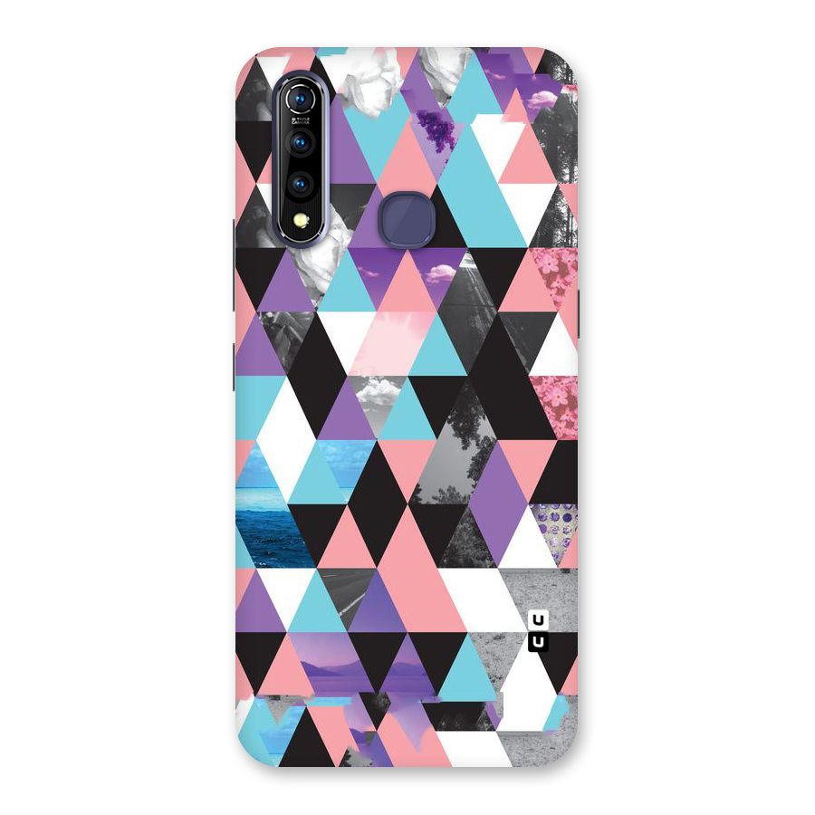 Abstract Splash Triangles Back Case for Vivo Z1 Pro