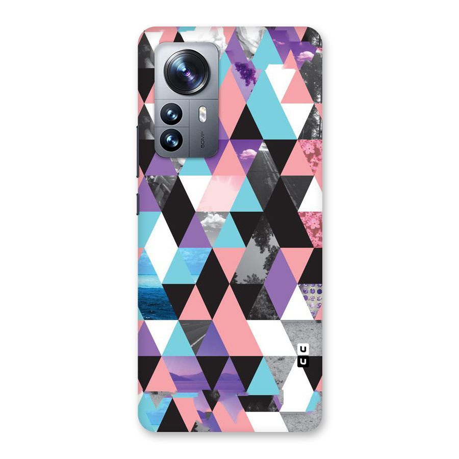 Abstract Splash Triangles Back Case for Xiaomi 12 Pro