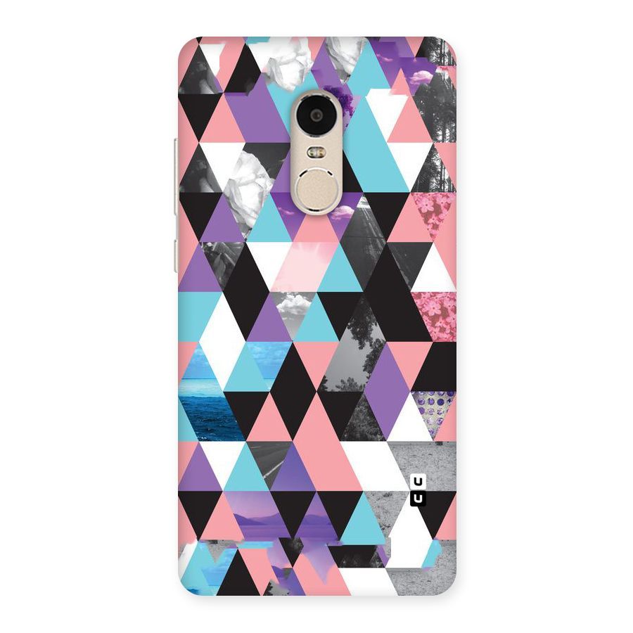 Abstract Splash Triangles Back Case for Xiaomi Redmi Note 4
