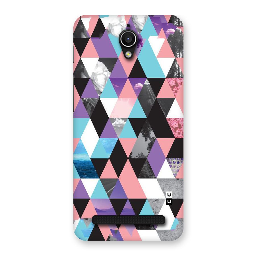 Abstract Splash Triangles Back Case for Zenfone Go
