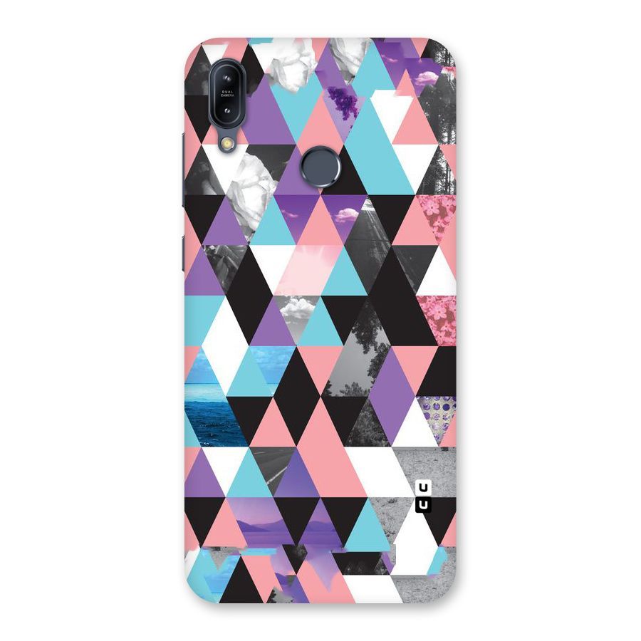Abstract Splash Triangles Back Case for Zenfone Max M2