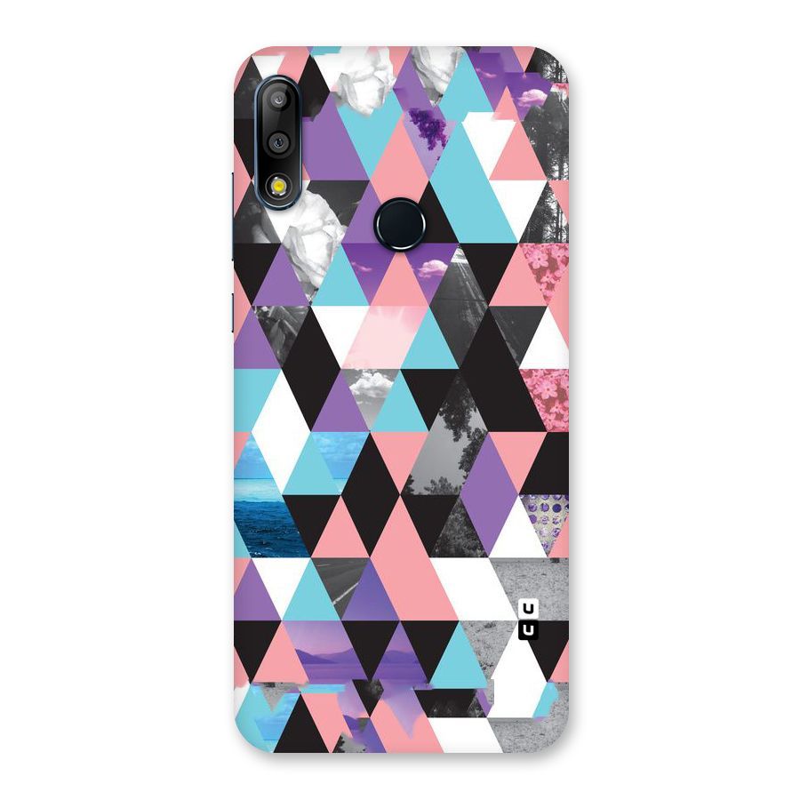Abstract Splash Triangles Back Case for Zenfone Max Pro M2