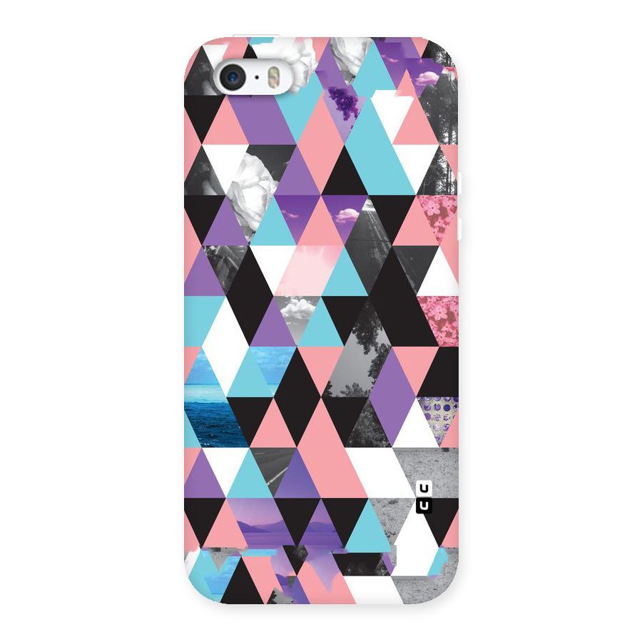 Abstract Splash Triangles Back Case for iPhone 5 5S