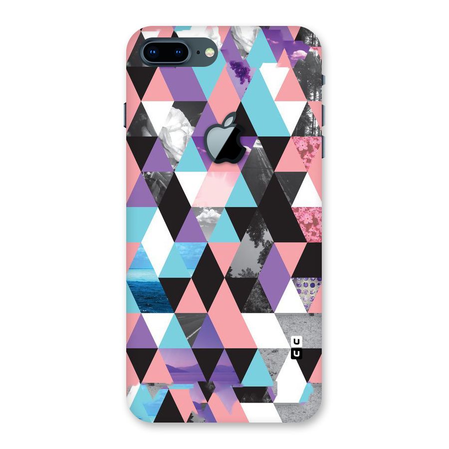 Abstract Splash Triangles Back Case for iPhone 7 Plus Apple Cut