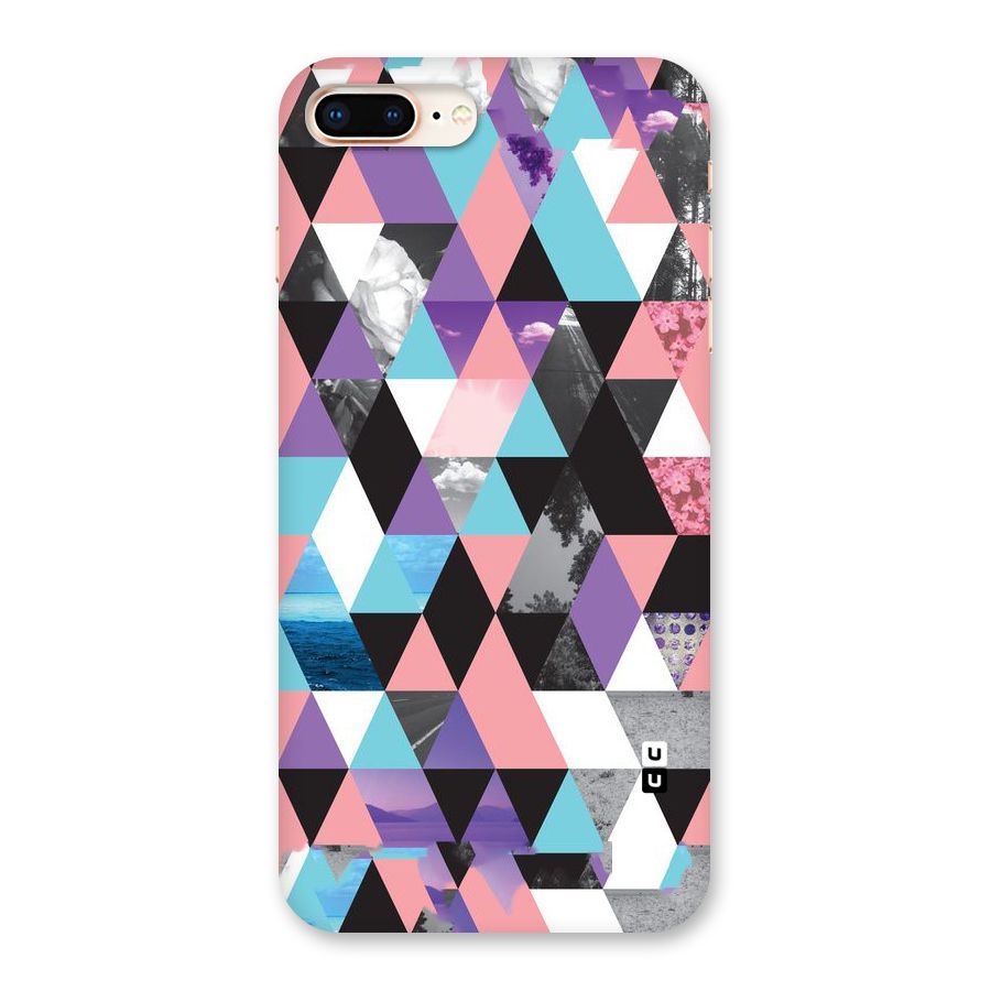 Abstract Splash Triangles Back Case for iPhone 8 Plus