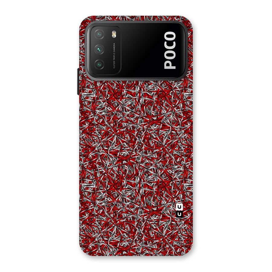 Abstract Threads Back Case for Poco M3