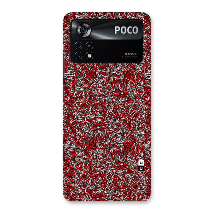 Abstract Threads Back Case for Poco X4 Pro 5G