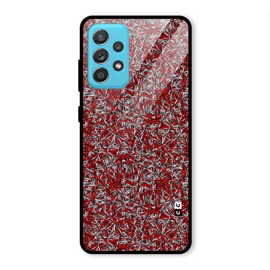 Abstract Threads Glass Back Case for Galaxy A52