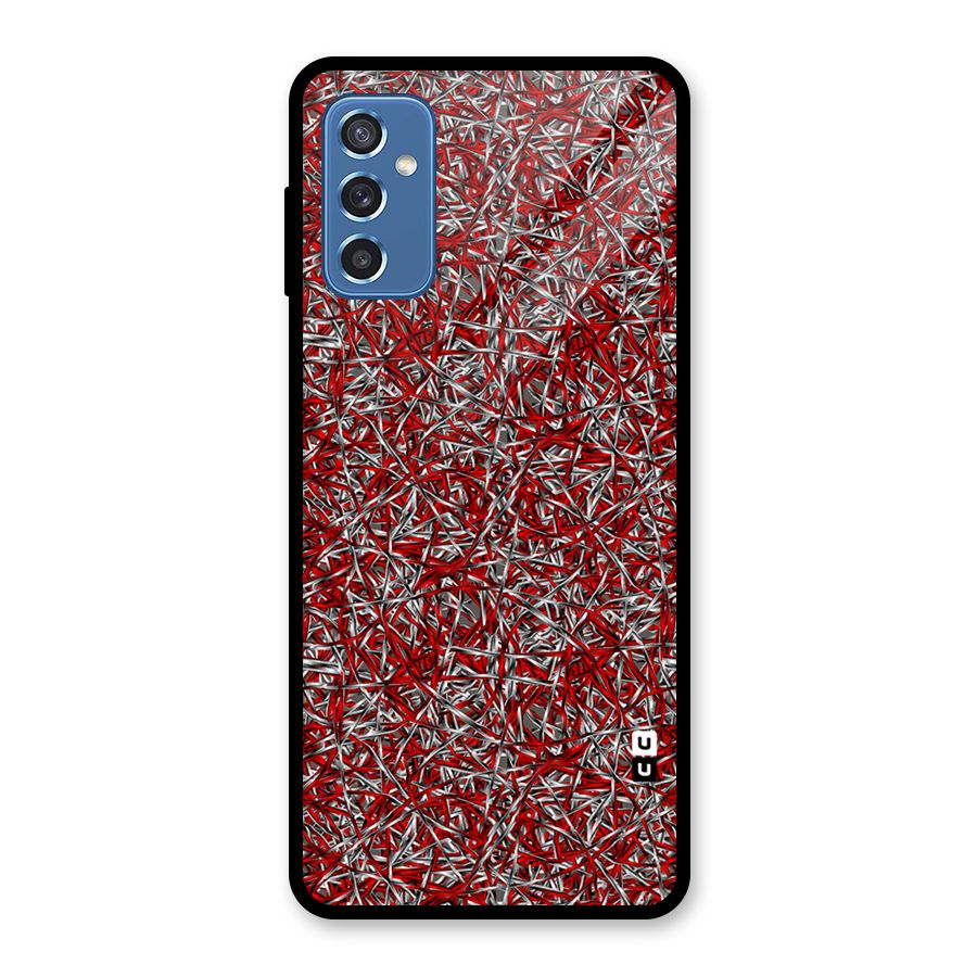 Abstract Threads Glass Back Case for Galaxy M52 5G