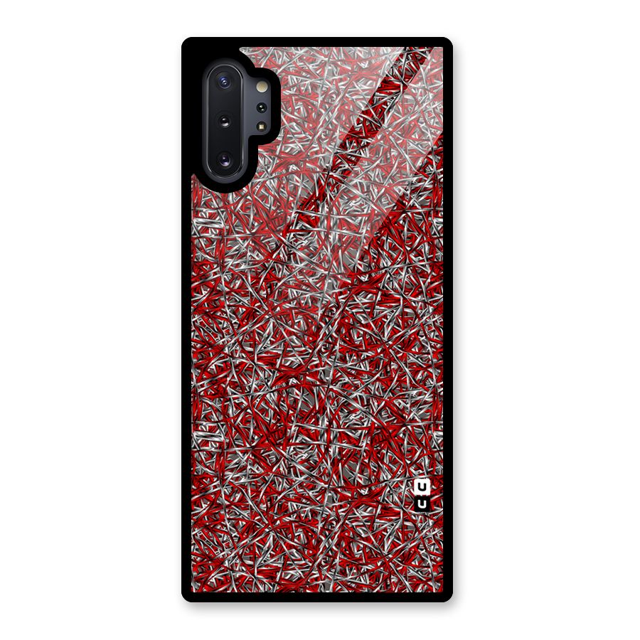 Abstract Threads Glass Back Case for Galaxy Note 10 Plus