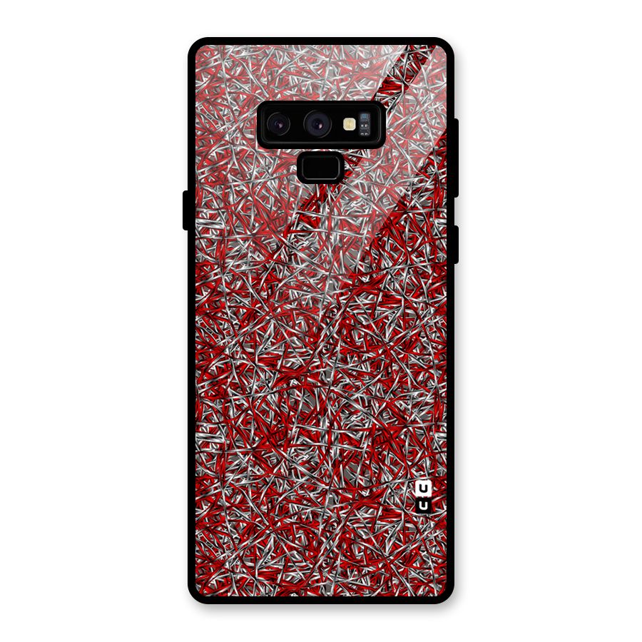 Abstract Threads Glass Back Case for Galaxy Note 9