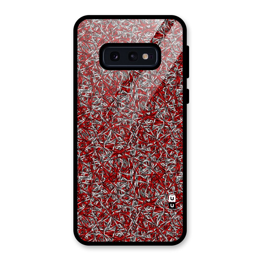 Abstract Threads Glass Back Case for Galaxy S10e