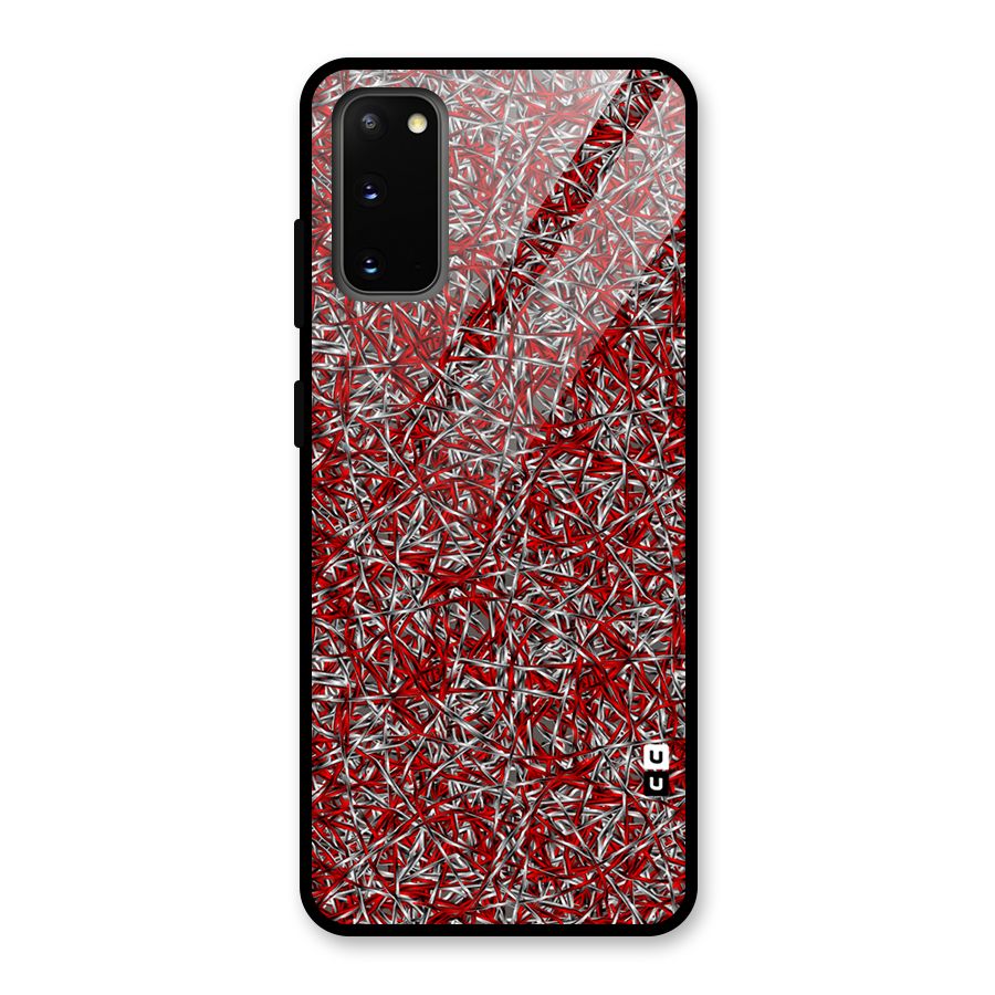 Abstract Threads Glass Back Case for Galaxy S20