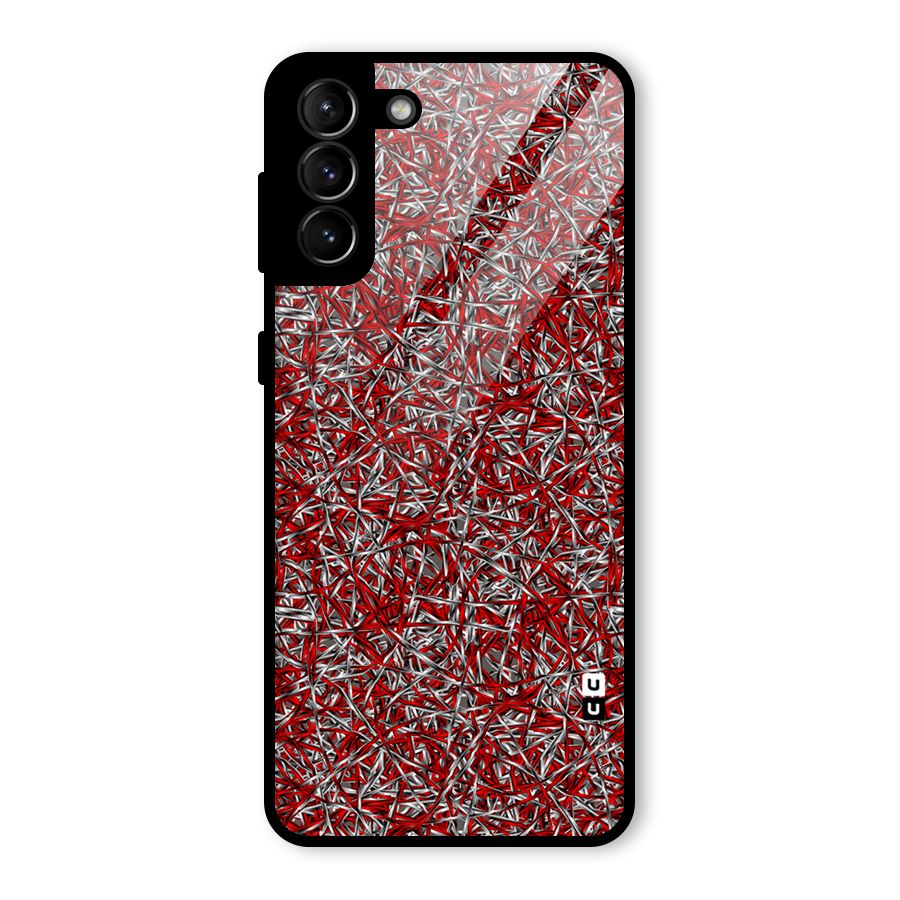 Abstract Threads Glass Back Case for Galaxy S21 Plus