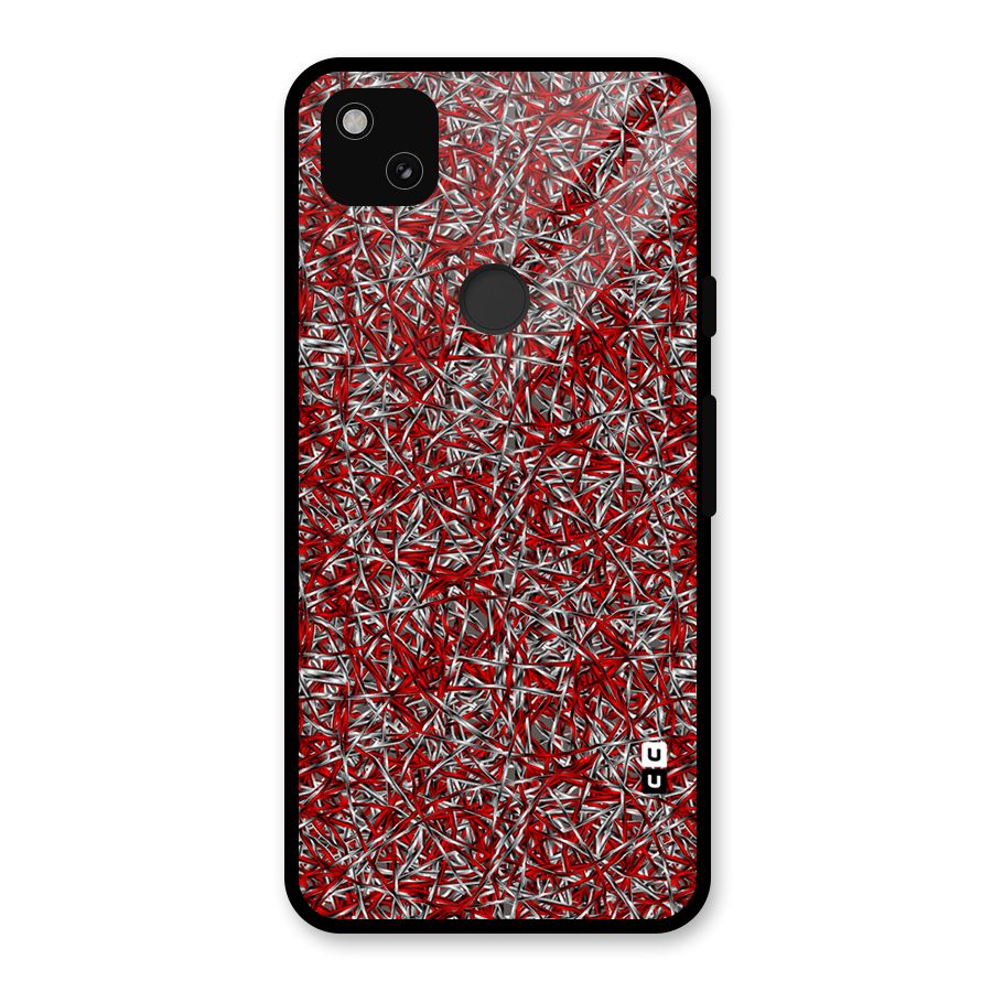 Abstract Threads Glass Back Case for Google Pixel 4a