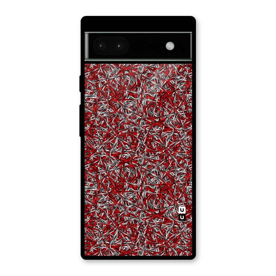 Abstract Threads Glass Back Case for Google Pixel 6a