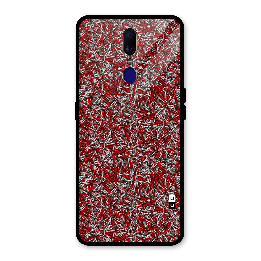 Abstract Threads Glass Back Case for Oppo F11