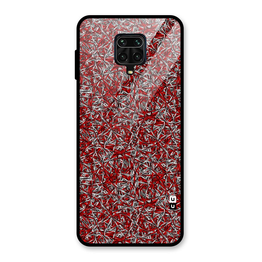Abstract Threads Glass Back Case for Poco M2 Pro
