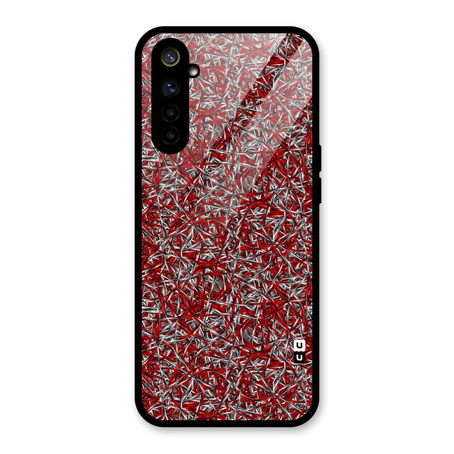 Abstract Threads Glass Back Case for Realme 6