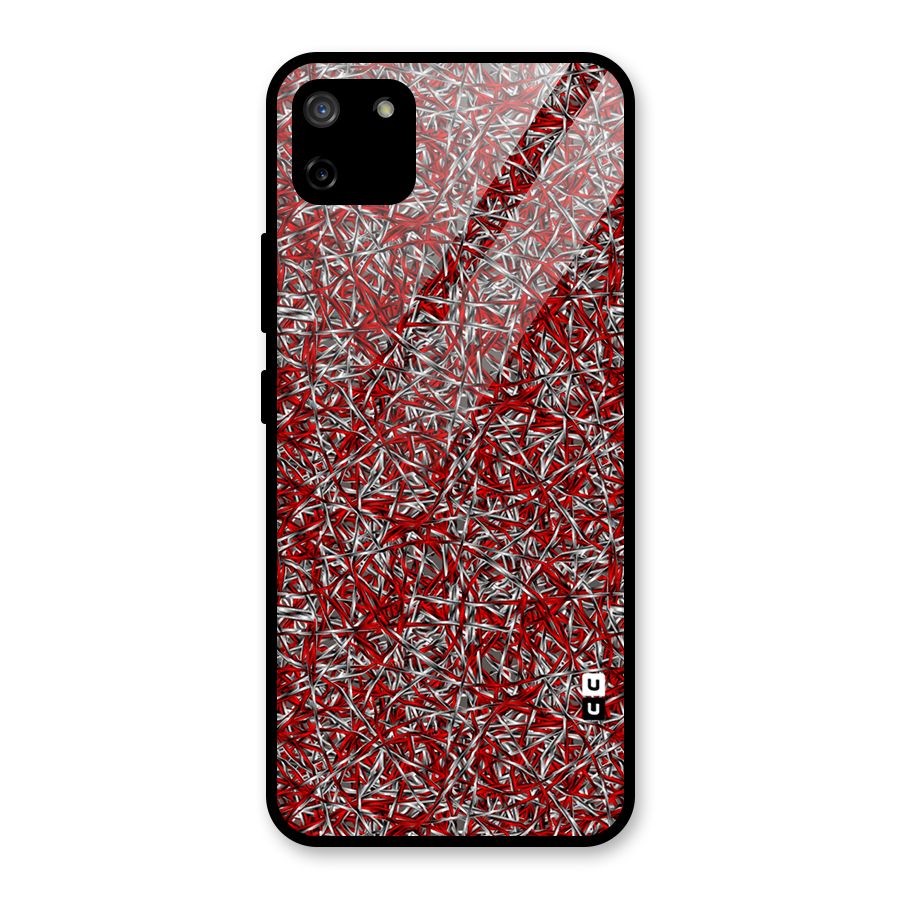 Abstract Threads Glass Back Case for Realme C11