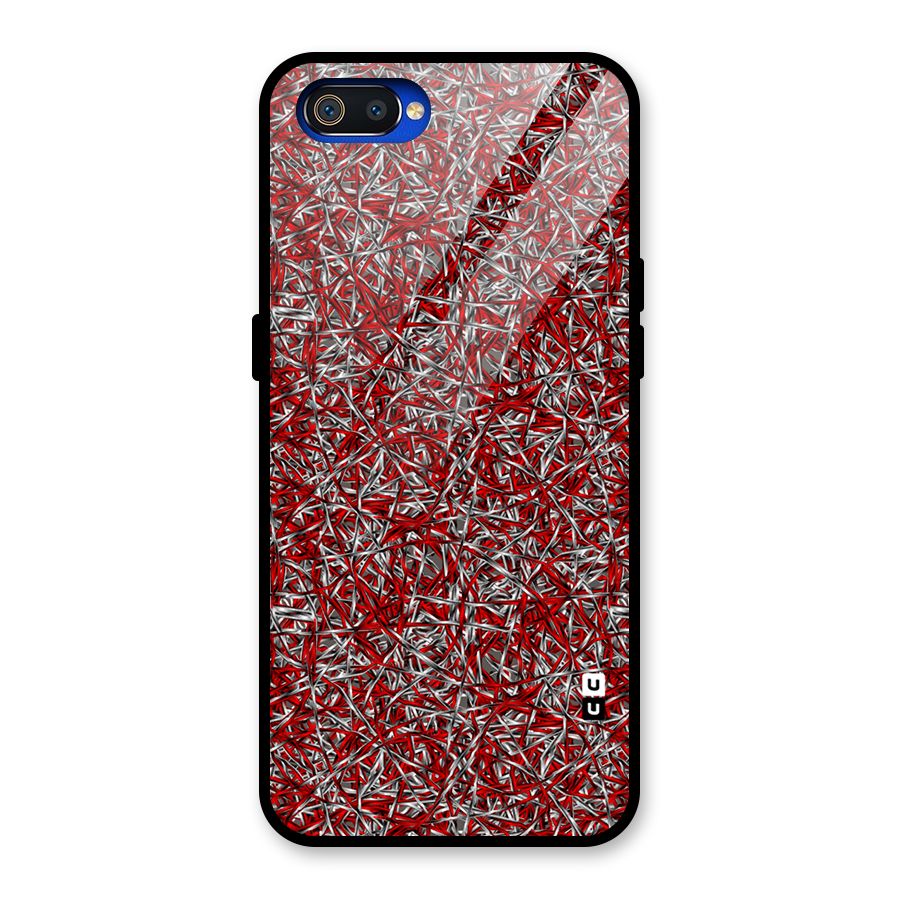 Abstract Threads Glass Back Case for Realme C2