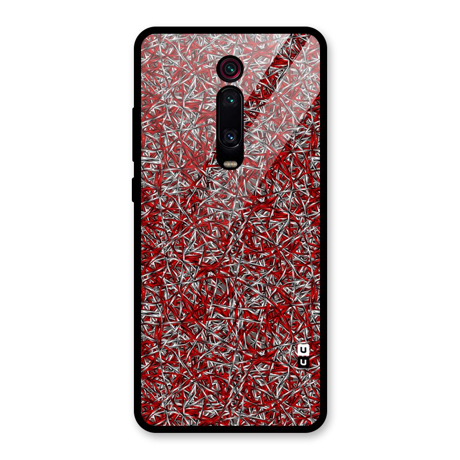 Abstract Threads Glass Back Case for Redmi K20
