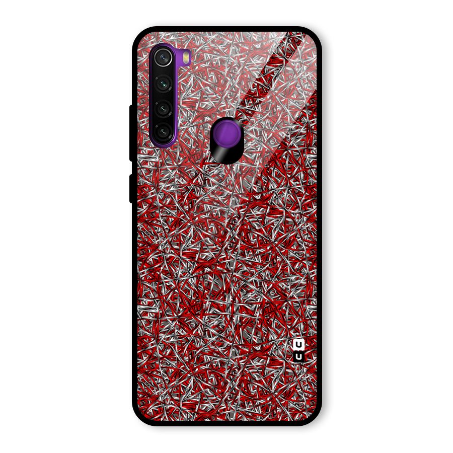 Abstract Threads Glass Back Case for Redmi Note 8