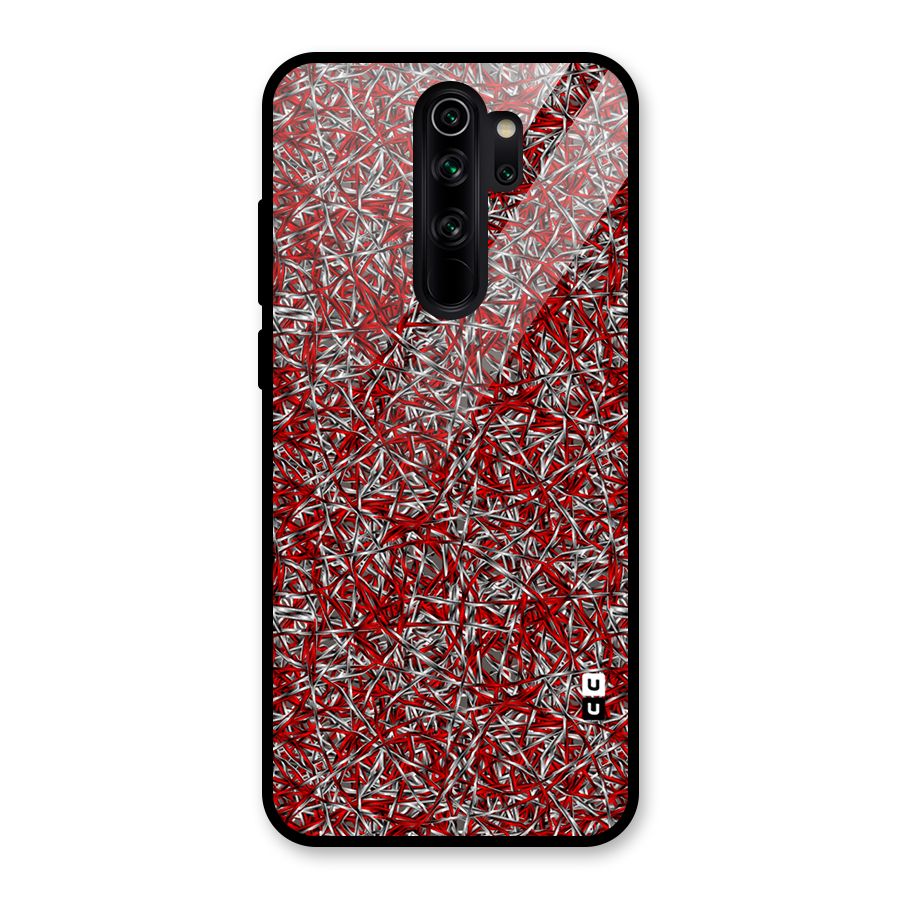 Abstract Threads Glass Back Case for Redmi Note 8 Pro