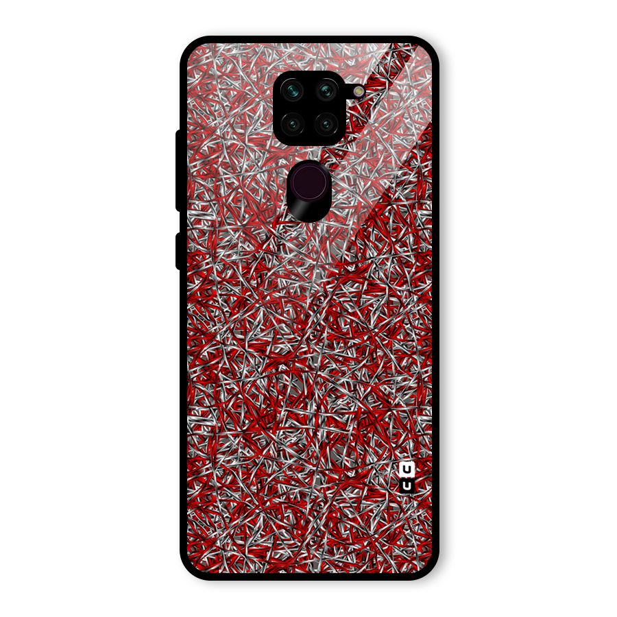 Abstract Threads Glass Back Case for Redmi Note 9