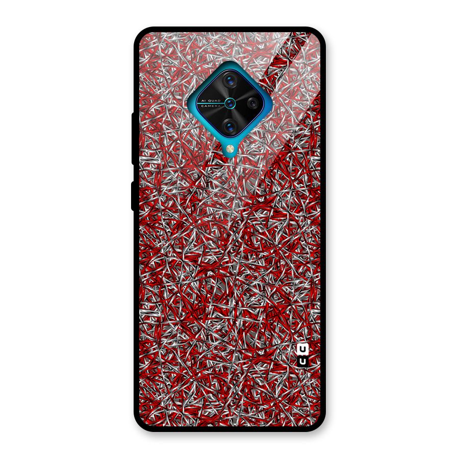 Abstract Threads Glass Back Case for Vivo S1 Pro