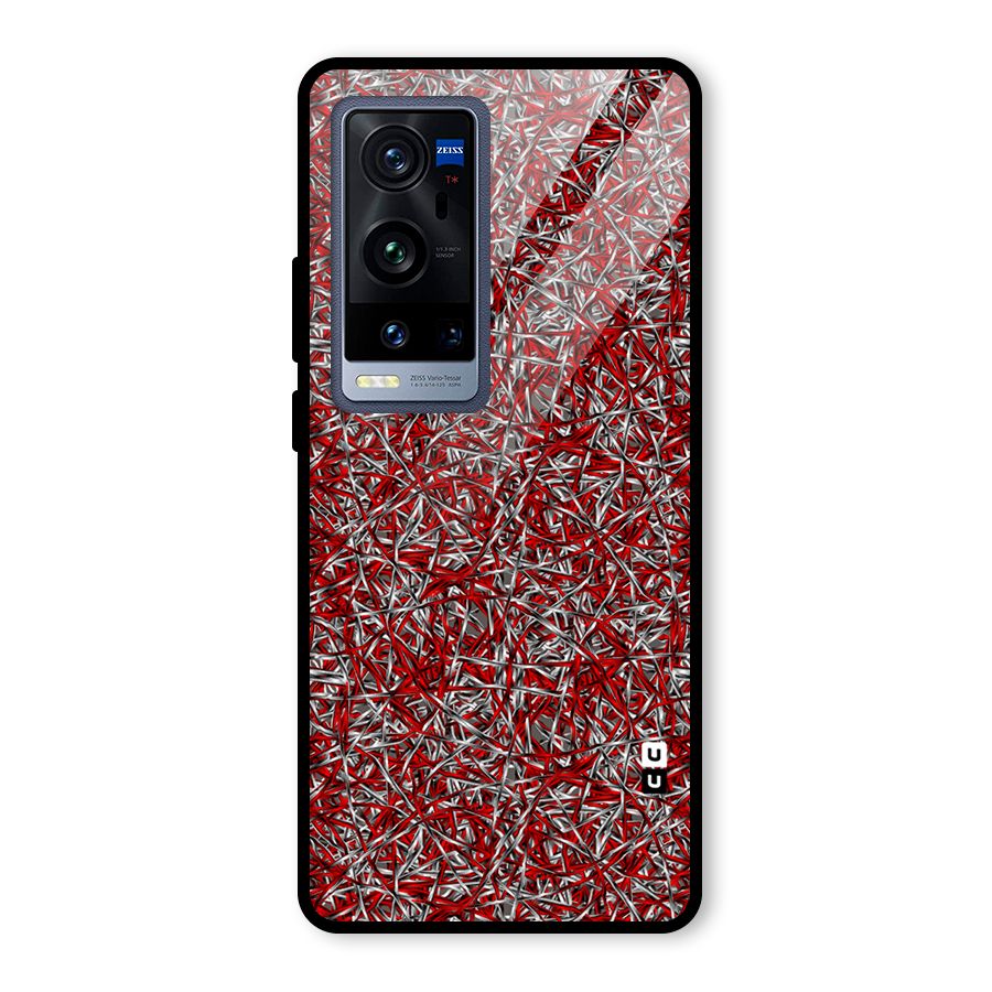 Abstract Threads Glass Back Case for Vivo X60 Pro Plus