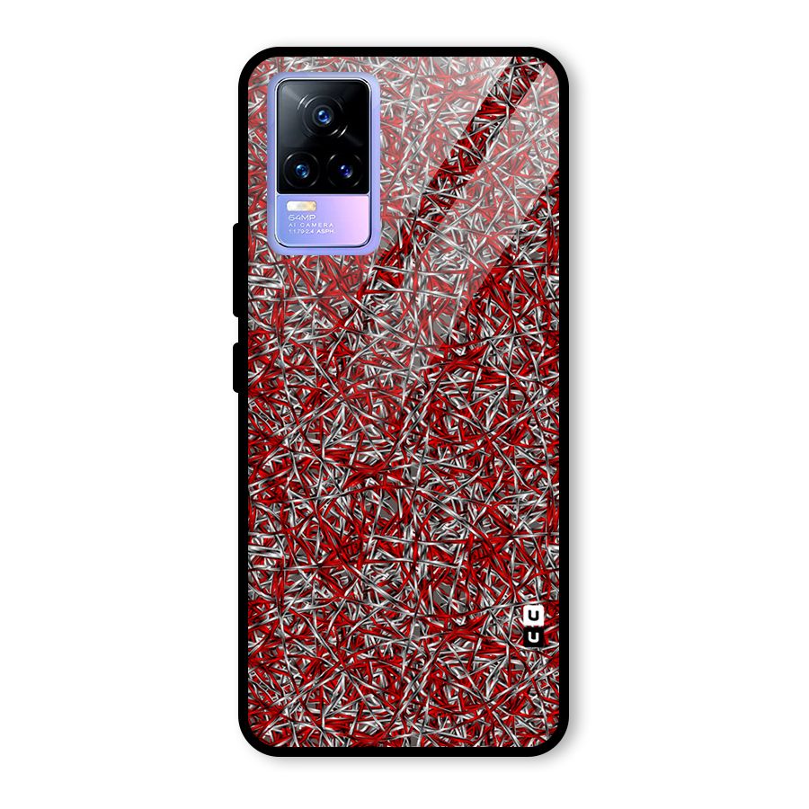 Abstract Threads Glass Back Case for Vivo Y73