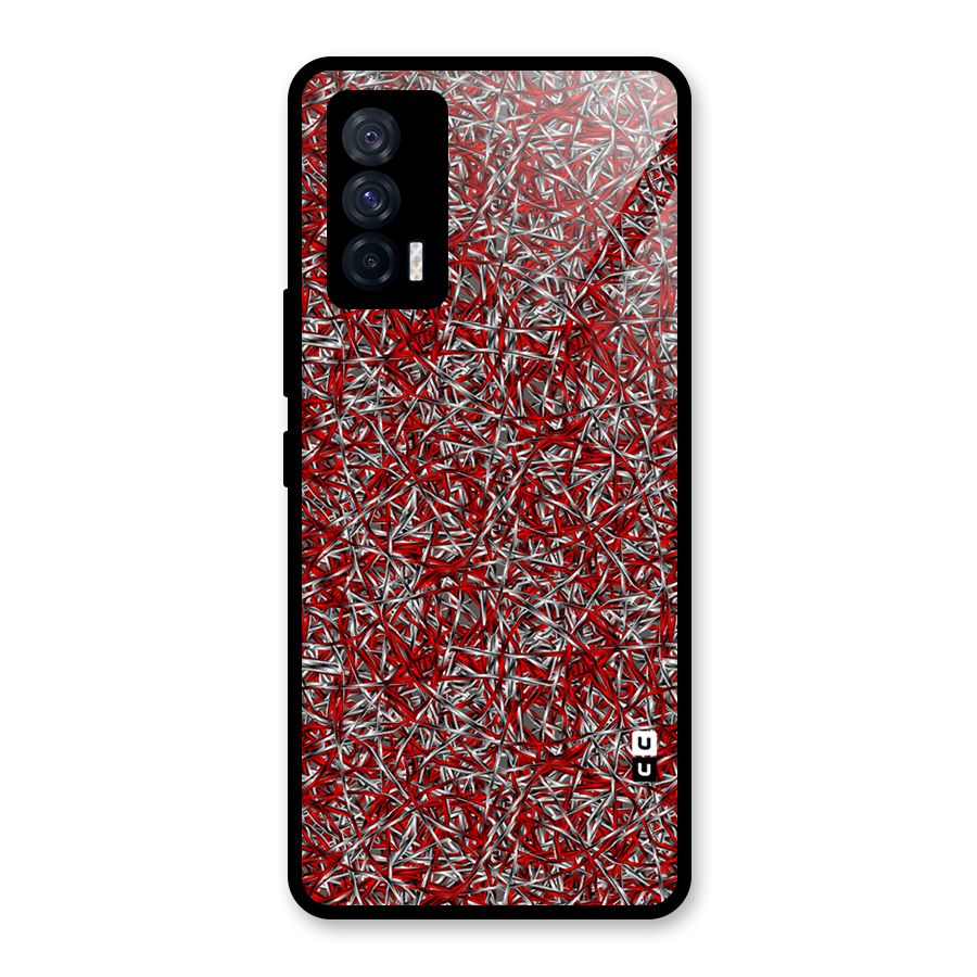 Abstract Threads Glass Back Case for Vivo iQOO 7 5G