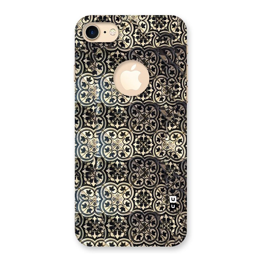 Abstract Tile Back Case for iPhone 7 Logo Cut