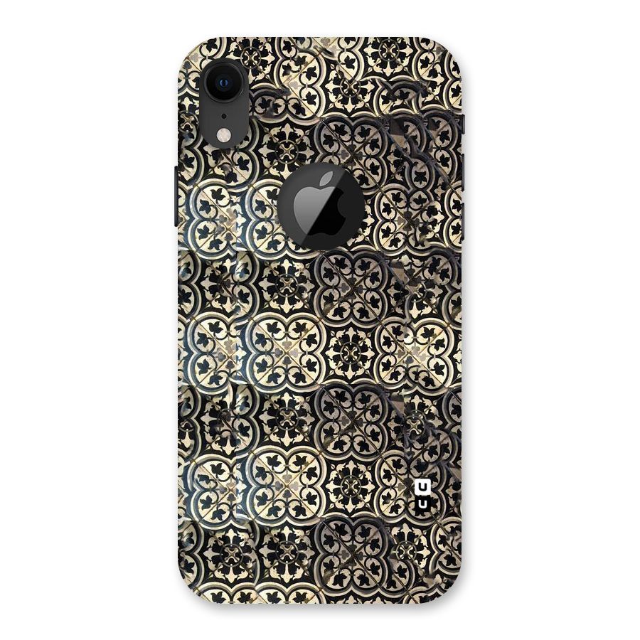 Abstract Tile Back Case for iPhone XR Logo Cut