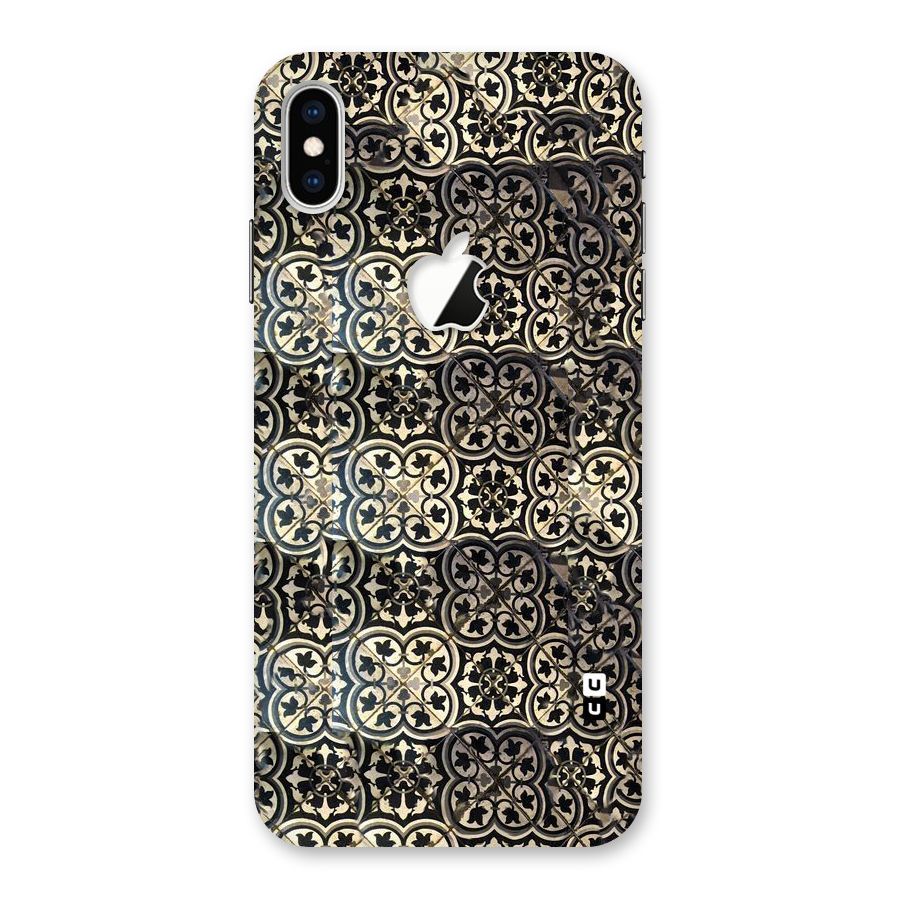 Abstract Tile Back Case for iPhone XS Max Apple Cut
