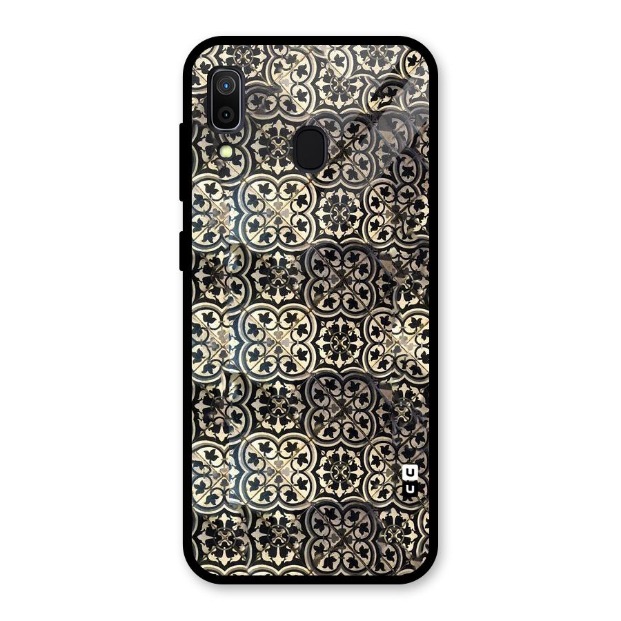 Abstract Tile Glass Back Case for Galaxy A30