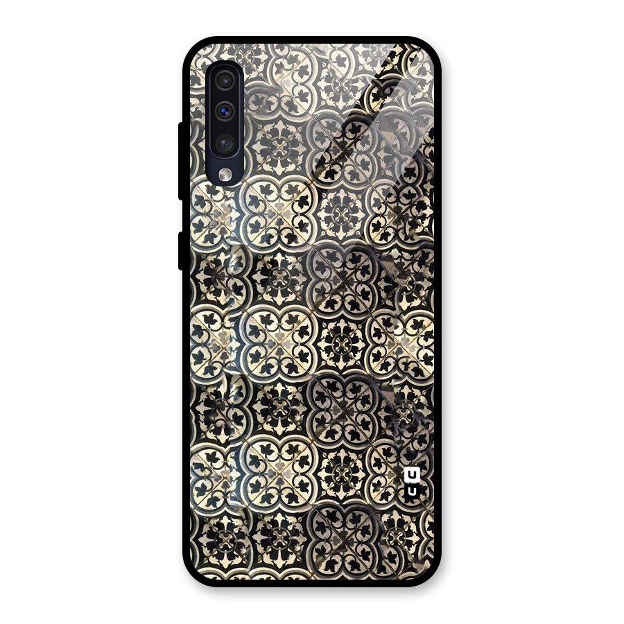Abstract Tile Glass Back Case for Galaxy A50s