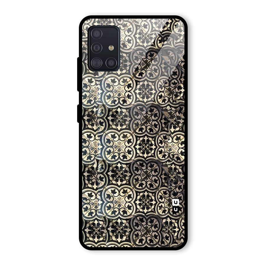 Abstract Tile Glass Back Case for Galaxy A51
