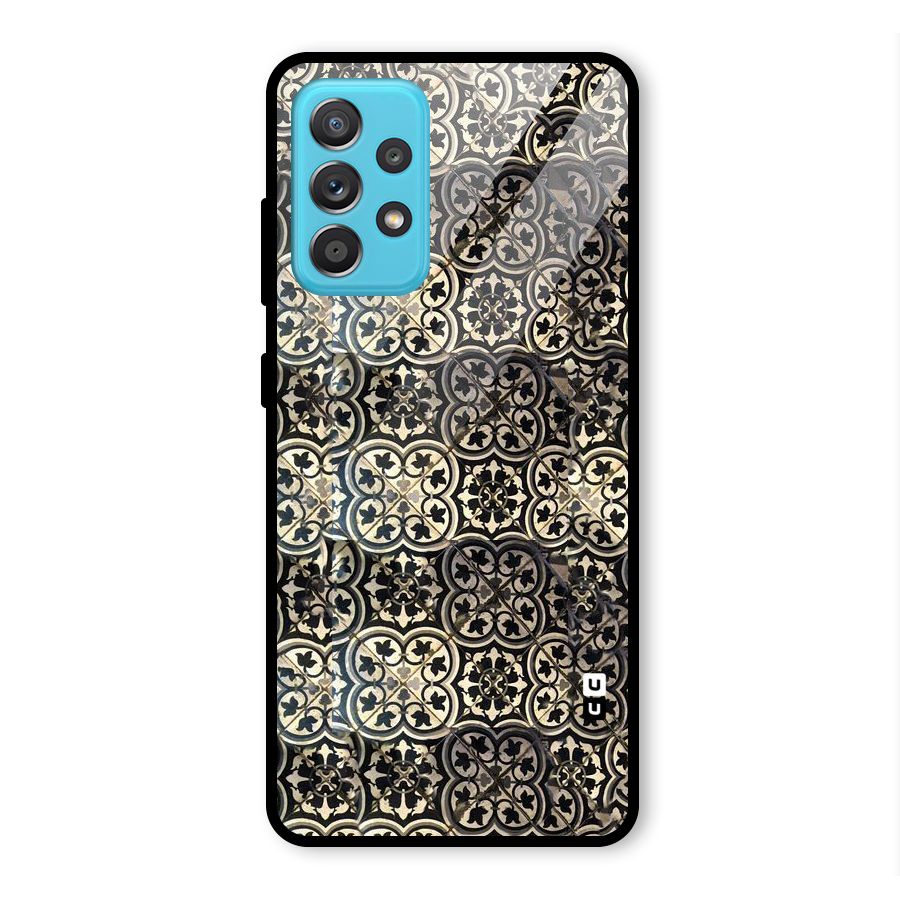 Abstract Tile Glass Back Case for Galaxy A52