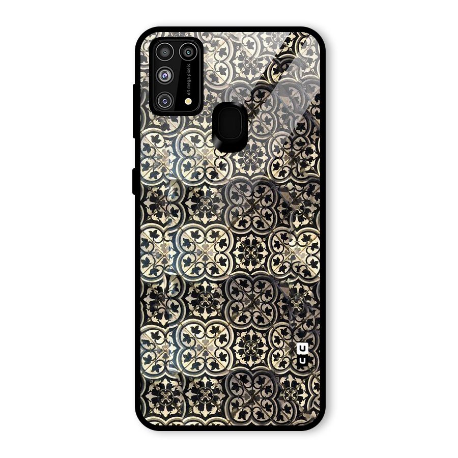 Abstract Tile Glass Back Case for Galaxy F41
